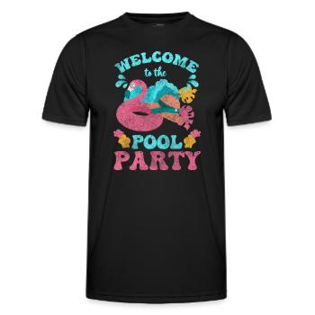 Pool Celebrations Recreation Alcohol - Men's Functional T-Shirt - black - Front - AI Model Male 178 dark (178cm)