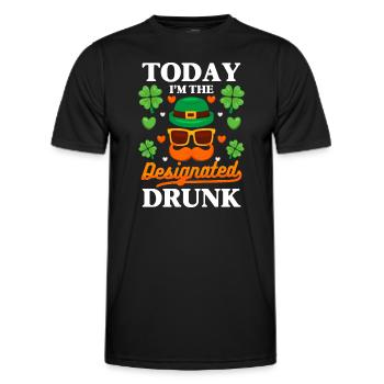 Ireland Shamrock Travel Beer - Men's Functional T-Shirt - black - Front - AI Model Male 178 dark (178cm)