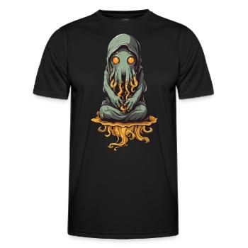 Halloween Tentakel Schleim Monster - Männer Funktions-T-Shirt - Schwarz - Vorne - AI Model Male 178 dark (178cm)