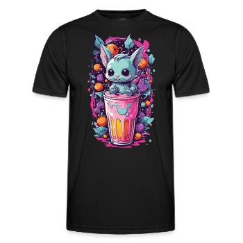 Kawaii Gothic Candy Goth Monster Pastel Design - Männer Funktions-T-Shirt - Schwarz - Vorne - AI Model Male 178 dark (178cm)