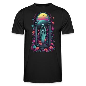 Retro Goth Vaporwave Viktorianisch Streetwear - Männer Funktions-T-Shirt - Schwarz - Vorne - AI Model Male 178 dark (178cm)