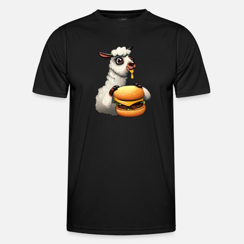 Lama Cheeseburger Men's Functional T-Shirt