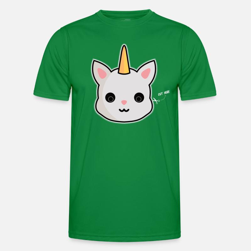 Carnaval de masque de licorne de chat T-shirt sport Homme