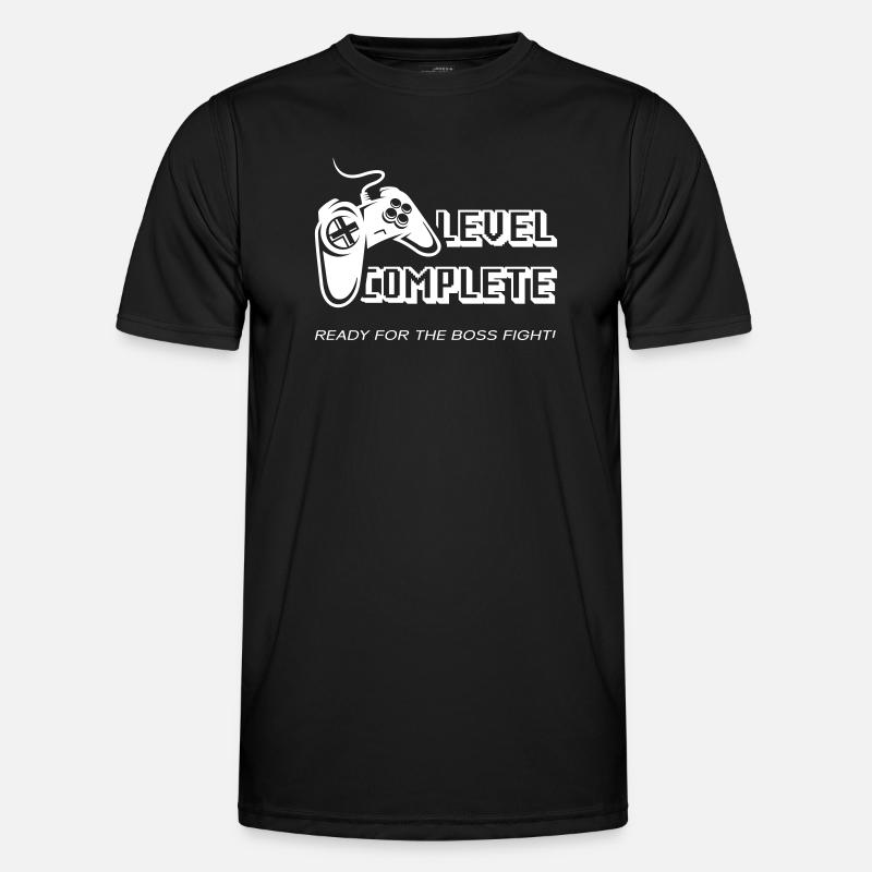 Level Complete – Ready for the Final Fight! - Men's Functional T-Shirt - black