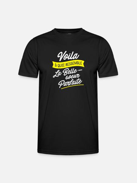 Belle soeur parfaite - T-shirt sport Homme - noir