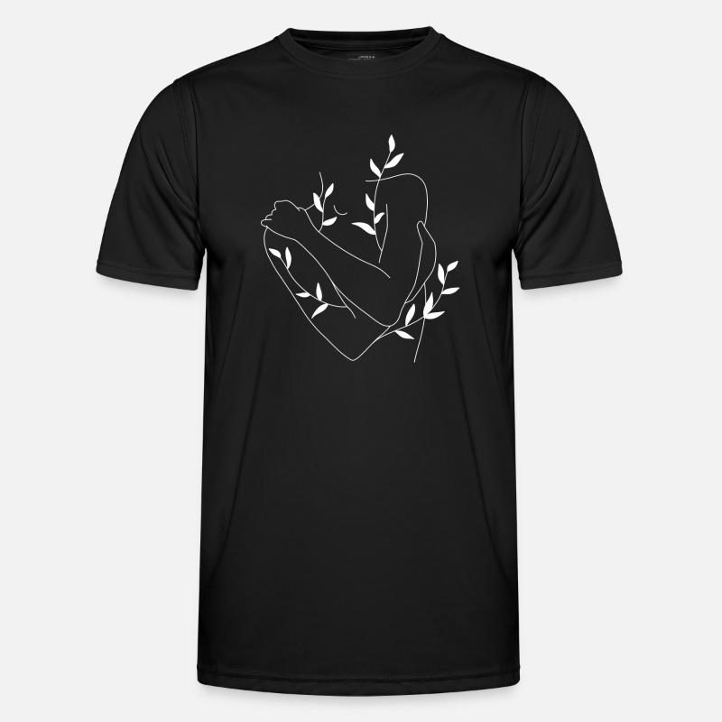 Wachsender Körper - Männer Funktions-T-Shirt - Schwarz