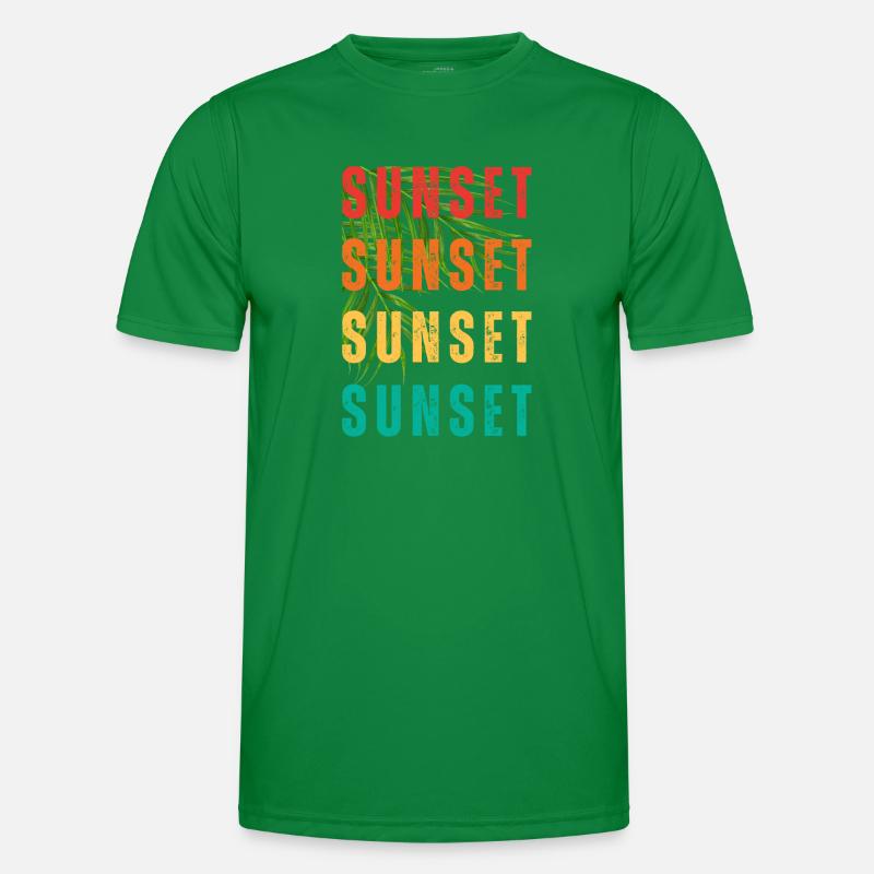 Coucher de Soleil Männer Funktions-T-Shirt