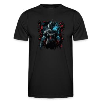 Gaming Soldier - Video Game Console PC Gamer - Men's Functional T-Shirt - black - Front - AI Model Male 178 dark (178cm)
