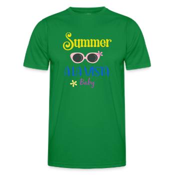 Summer Holidays - Summer Vibes - Men's Functional T-Shirt - kelly green - Front - AI Model Male 178 dark (178cm)