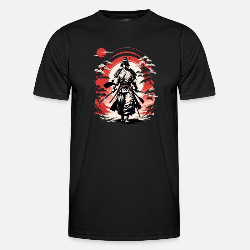 Samurai-Krieger - Japan - Dämon Männer Funktions-T-Shirt