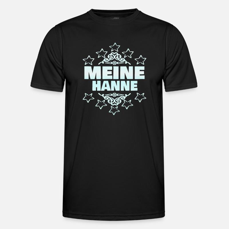 Hanne als Mädchen - Männer Funktions-T-Shirt - Schwarz