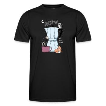 The Nocturnals Secret Power - Men's Functional T-Shirt - black - Front - AI Model Male 178 dark (178cm)