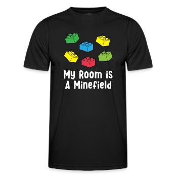 Brick Builder Brick Building Master Builder - Men's Functional T-Shirt - black - Front - AI Model Male 178 dark (178cm)