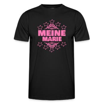 Marie - Men's Functional T-Shirt - black - Front - AI Model Male 178 dark (178cm)