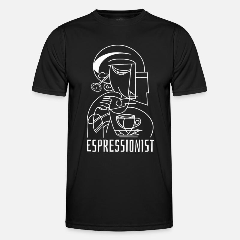 Espressionist - Espresso - Coffee Drink - Men's Functional T-Shirt - black