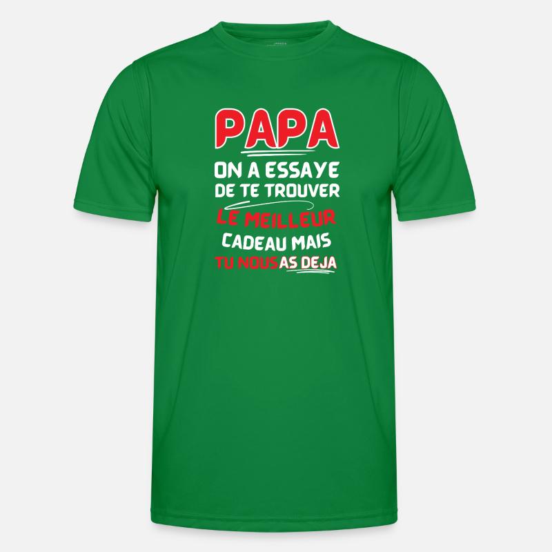 Papa Geschenk Stoff Witz Männer Funktions-T-Shirt