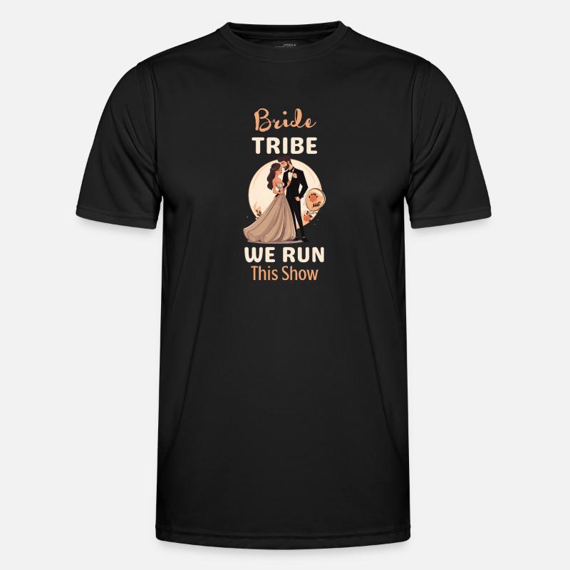 Groom's Squad - Gift, Wedding, Bachelor Party, Fun - Men's Functional T-Shirt - black