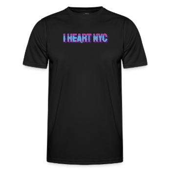 I Heart NYC Vibes - Cadeau parfait pour l’amour new-yorkais - T-shirt sport Homme - noir - Devant - AI Model Male 178 dark (178cm)
