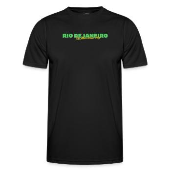 Rio Vibes, Marvelous Style - Perfect Gift for Braz - Men's Functional T-Shirt - black - Front - AI Model Male 178 dark (178cm)