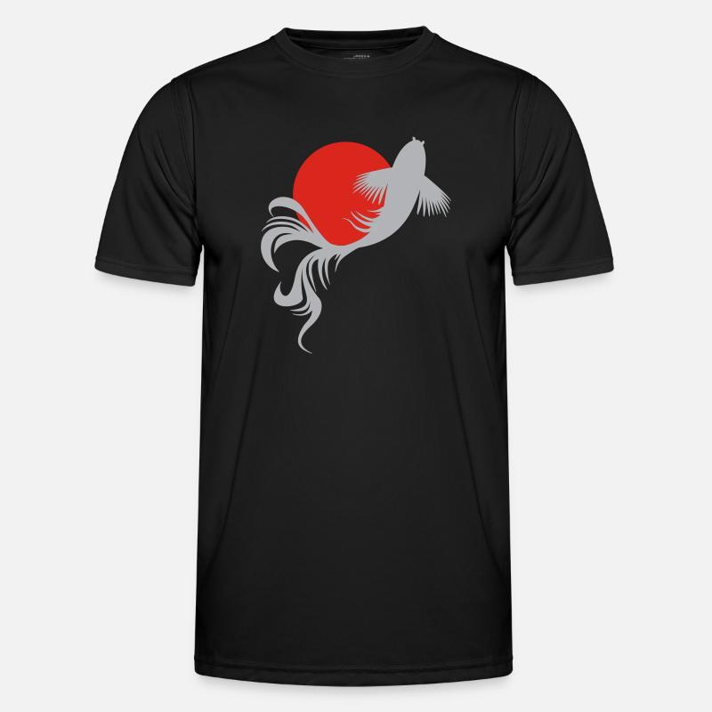 Roi der Koi-Karpfen - Männer Funktions-T-Shirt - Schwarz