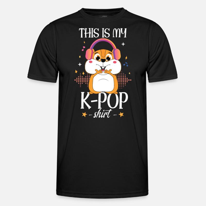 Hamster K-Pop - Men's Functional T-Shirt - black