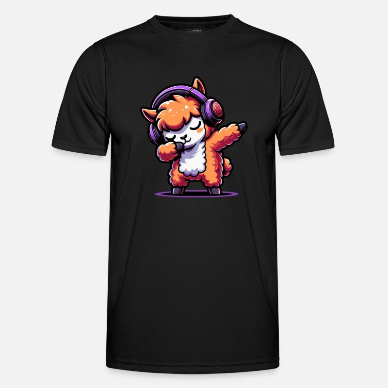 Dabbing Alpaka Männer Funktions-T-Shirt