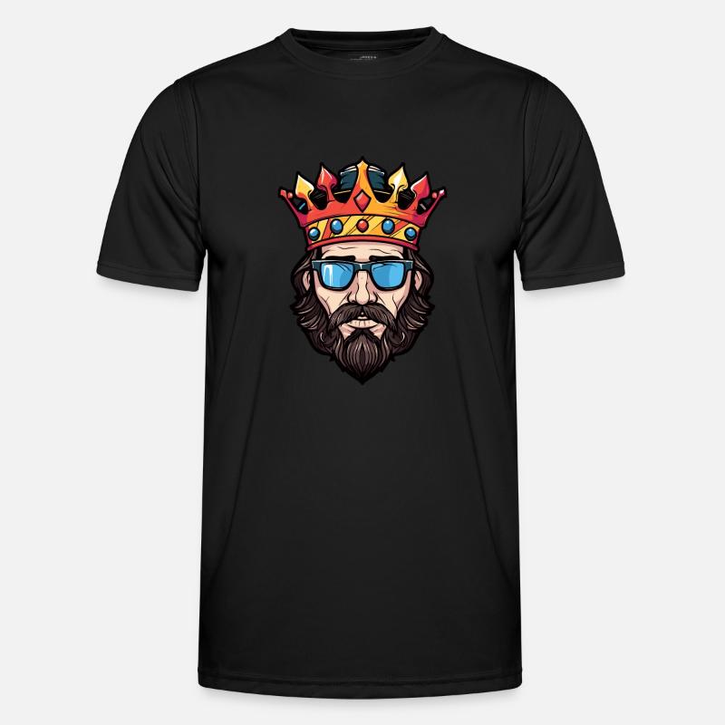 King Crown Head Cool - Men's Functional T-Shirt - black