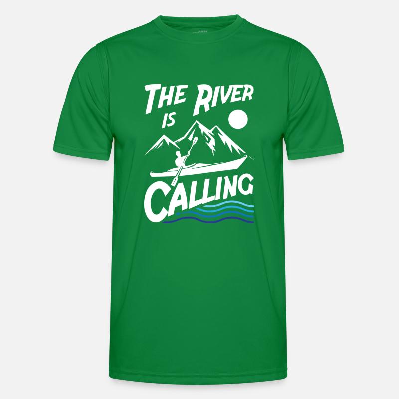 The River is Calling Männer Funktions-T-Shirt