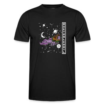 Quetzalcoatl Axolotl Mexique Divinité Aztèque - T-shirt sport Homme - noir - Devant - AI Model Male 178 dark (178cm)