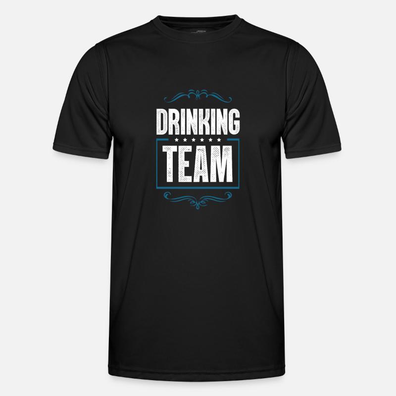 Drinking Crew - Men's Functional T-Shirt - black