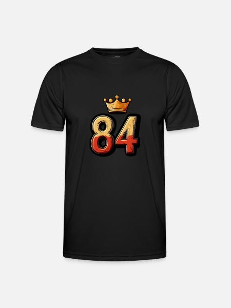84 Number Krone - Men's Functional T-Shirt - black