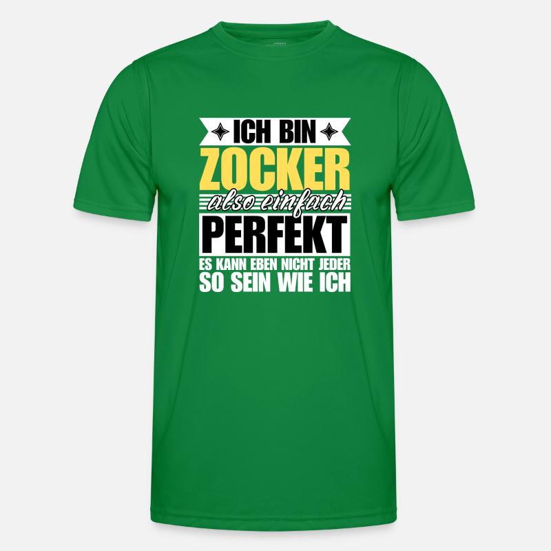Perfekter Zocker Männer Funktions-T-Shirt