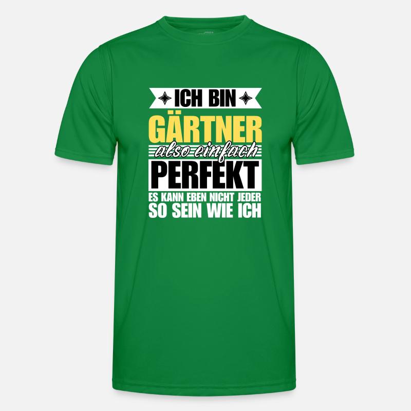 Perfekter Gärtner Männer Funktions-T-Shirt