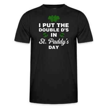Ich habe die Doppel-D's in St. Paddy's Day gesetzt - Männer Funktions-T-Shirt - Schwarz - Vorne - AI Model Male 178 dark (178cm)