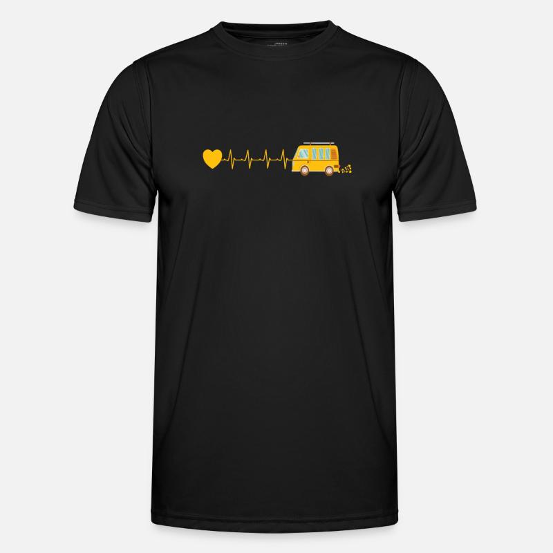Camper Van Herzschlag Männer Funktions-T-Shirt