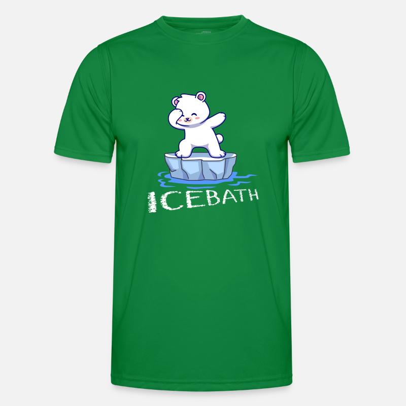 eisbader winterbader winter eisberg arktis eisbär Männer Funktions-T-Shirt