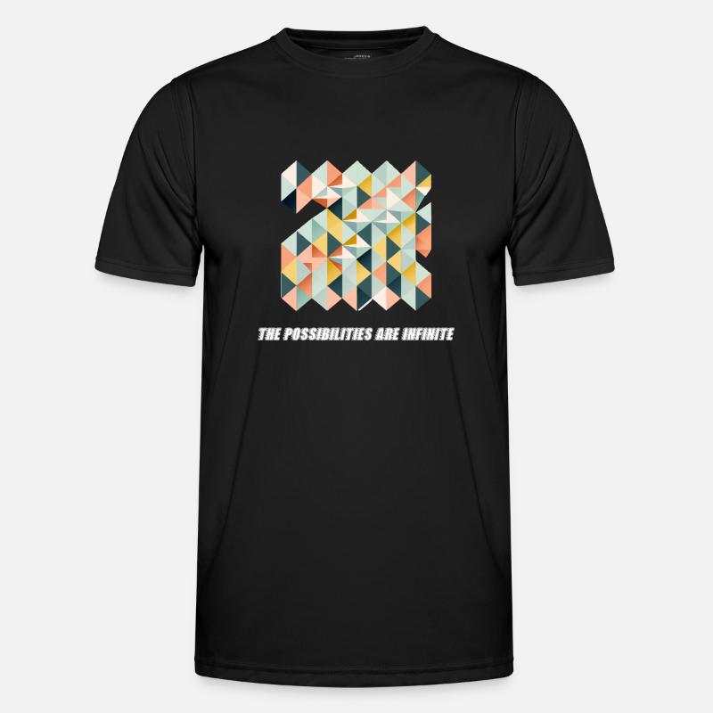Die Möglichkeiten sind endlos - Männer Funktions-T-Shirt - Schwarz