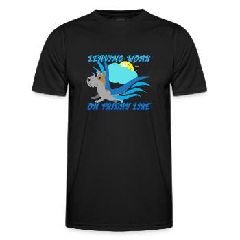 Verlassen der Arbeit - Männer Funktions-T-Shirt - Schwarz - Vorne - AI Model Male 178 dark (178cm)