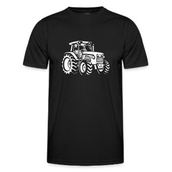 Tractor Farmer Agriculture Farming Farm Rancher - Men's Functional T-Shirt - black - Front - AI Model Male 178 dark (178cm)