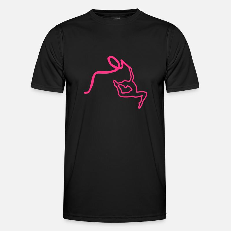 grs rhythmic gymnastics dessin3 - Men's Functional T-Shirt - black