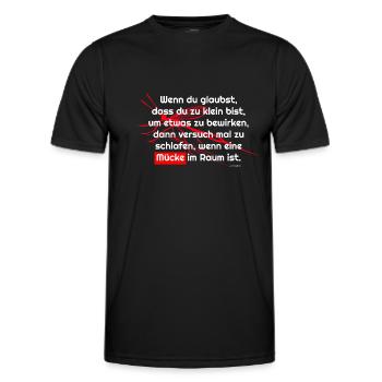 Protest, Democracy, Climate, Politics, Resistance - Men's Functional T-Shirt - black - Front - AI Model Male 178 dark (178cm)