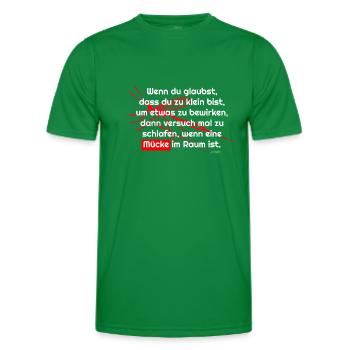 Protest, Democracy, Climate, Politics, Resistance - Men's Functional T-Shirt - kelly green - Front - AI Model Male 178 dark (178cm)