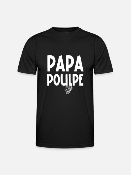 papa poulpe - T-shirt sport Homme - noir