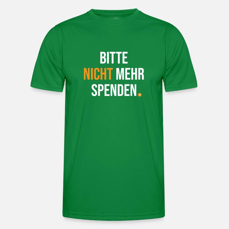 Bitcoin Bitte Nicht Mehr Spenden BTC Männer Funktions-T-Shirt