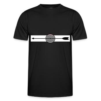 Archery Archer Archer Shirt - Men's Functional T-Shirt - black - Front - AI Model Male 178 dark (178cm)