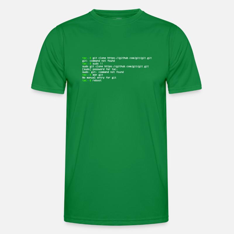 linux shell git clone T-shirt sport Homme