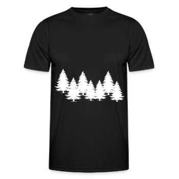 Arbres - T-shirt sport Homme - noir - Devant - AI Model Male 178 dark (178cm)