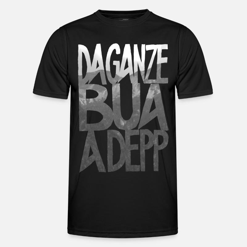 da ganze bua a depp-grey Männer Funktions-T-Shirt