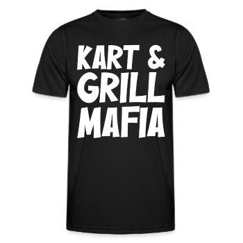 Kart und Grill Mafia Merge - Männer Funktions-T-Shirt - Schwarz - Vorne - AI Model Male 178 dark (178cm)