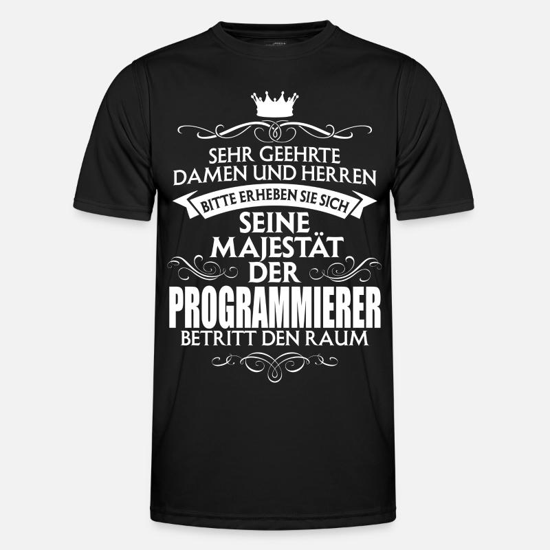 PROGRAMMIERER - Majestät - Männer Funktions-T-Shirt - Schwarz